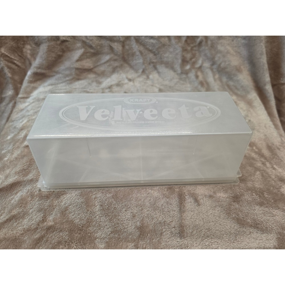 Kraft Velveeta Cheese Storage Container Reusable Plastic Keeper with Lid USA